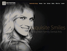 Tablet Screenshot of boyntondentistry.com
